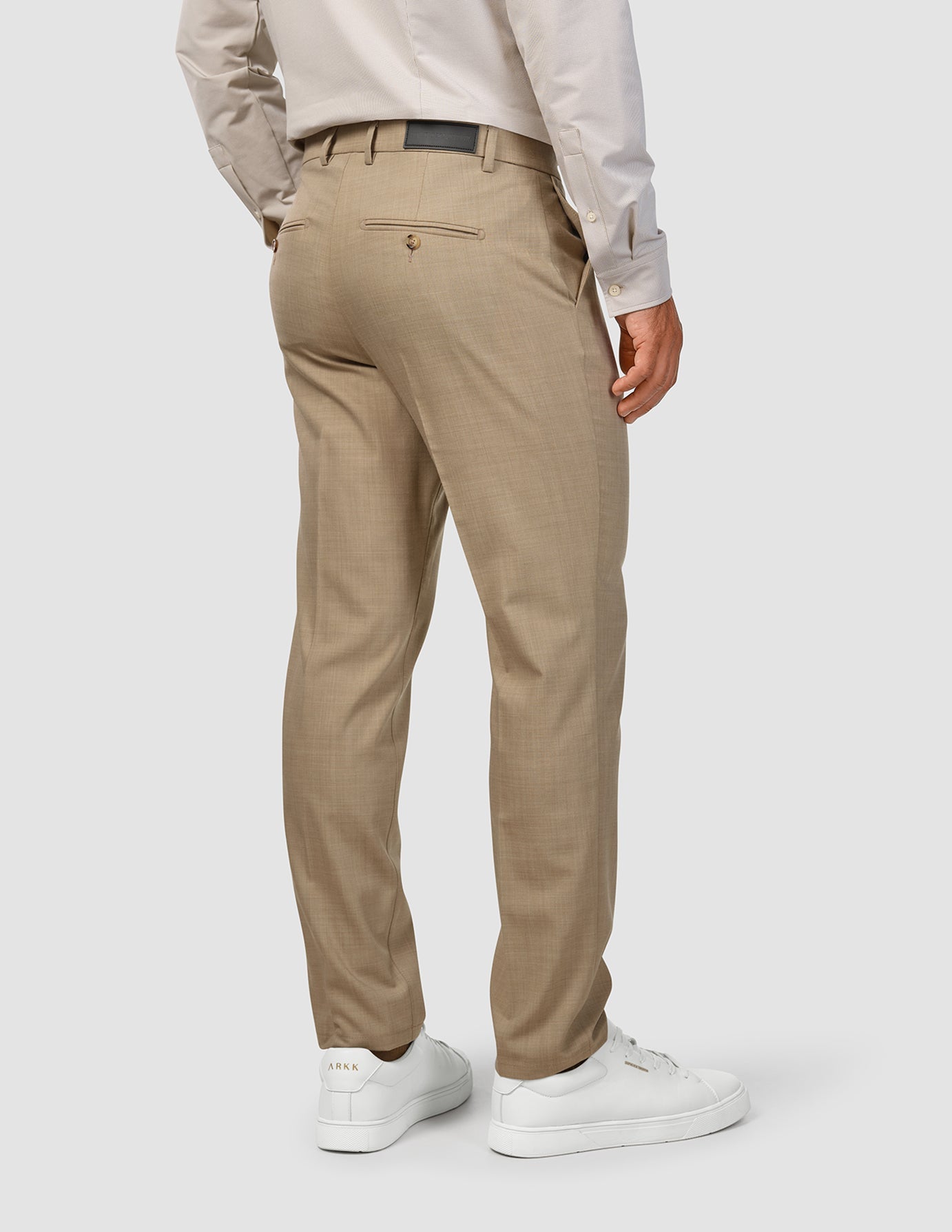 Tech Wool Suit Pants Regular Sand